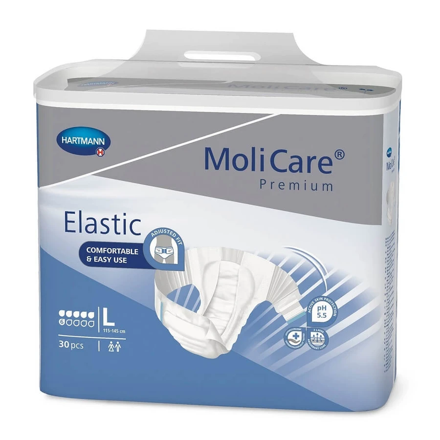 Труси від нетримання MoliCare Premium Elastic 6 PIC розмір L(165273), 30 штук, Hartmann: ціни та характеристики
