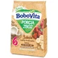 Сухая молочная каша BoboVita 3 злака с малиной, клубникой и бананами, без добавления сахара, после 6 месяцев, 210 г