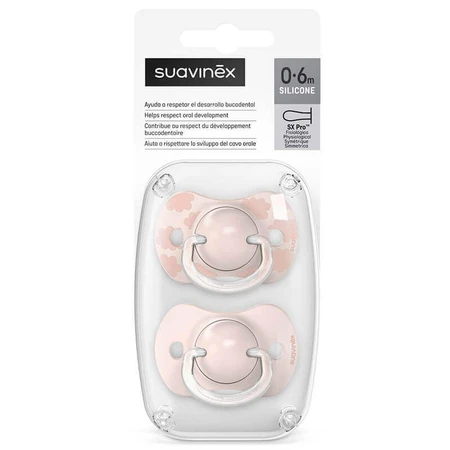 Suavinex Dreams SX Pro, физиологический манекен, силикон, розовый, 0-6 месяцев, 2 штуки: цены и характеристики