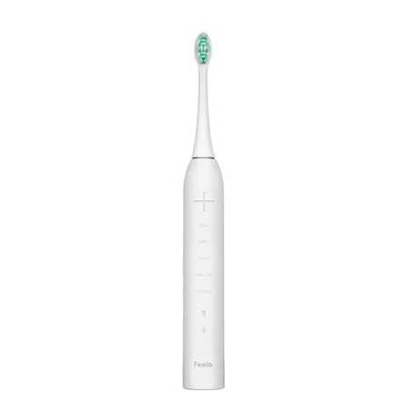 Feelo Pro Premium Set, звукова зубна щітка з футляром і 4 щітками, біла: ціни та характеристики