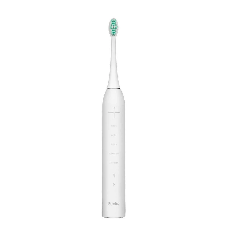 Feelo Pro Premium Set, звукова зубна щітка з футляром і 4 щітками, біла: ціни та характеристики