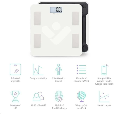 TrueLife FitScale W4 BT - розумні діагностичні ваги: ціни та характеристики