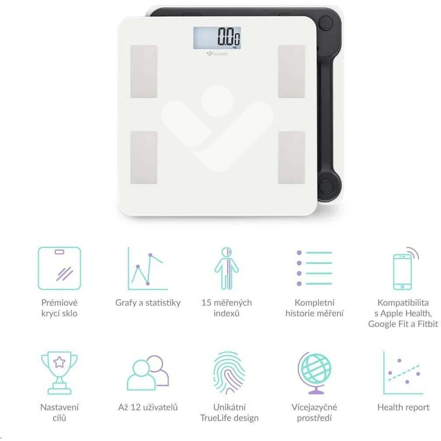 TrueLife FitScale W4 BT - розумні діагностичні ваги: ціни та характеристики