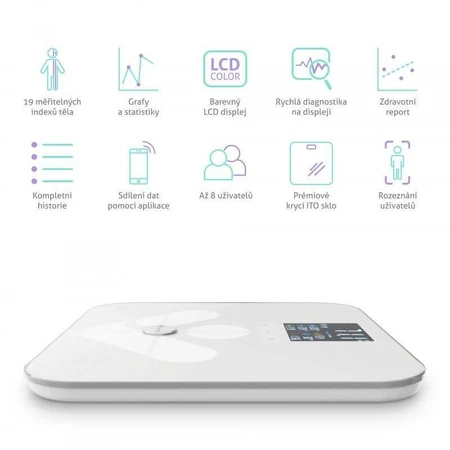 Розумні ваги TrueLife FitScale W7 BT White: ціни та характеристики
