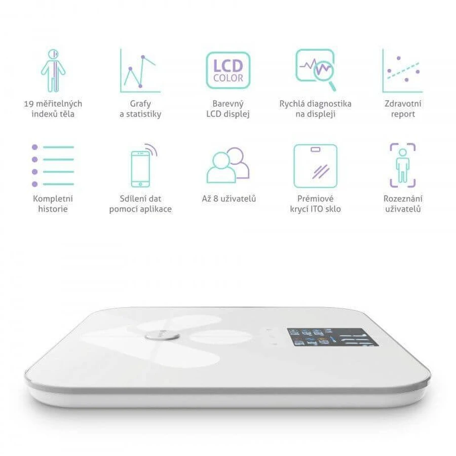 Розумні ваги TrueLife FitScale W7 BT White: ціни та характеристики