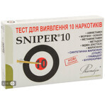 Тест багатопрофільний д/в наркотиків у сечі sniper10 (mor, coc, amp, met, thc, bzd, mdma, bar, mtd, pcp) набір: ціни та характеристики