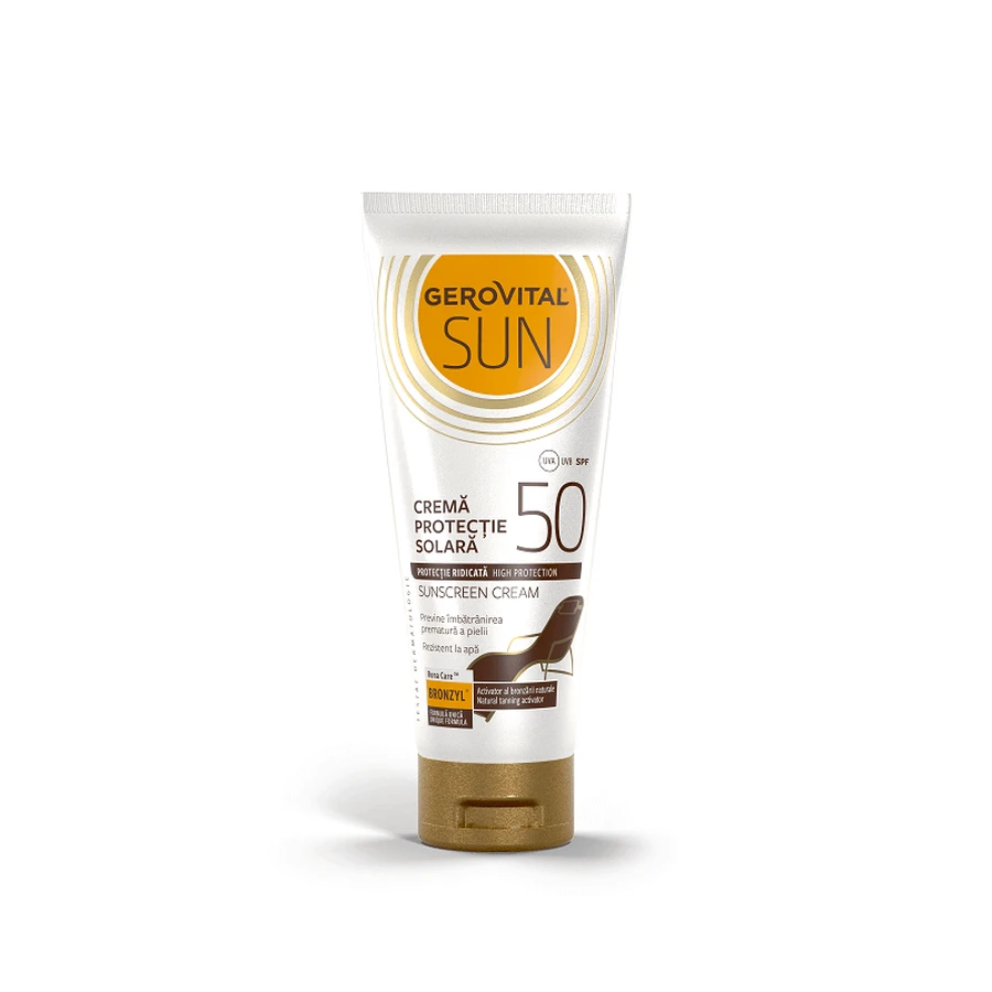 Солнцезащитный крем SPF50 Геровитал Сан, 100 мл, Farmec: цены и характеристики