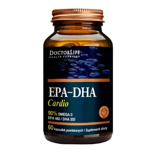 ЭПК-ДГК Кардио, Омега-3 Doctor Life EPA-DHA Cardio 90% Омега-3 EPA 480/ DHA 350, 60 капсул