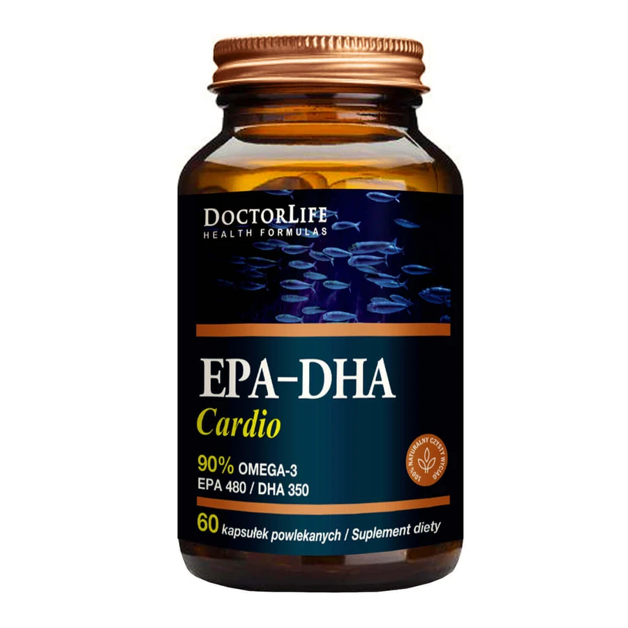 ЭПК-ДГК Кардио, Омега-3 Doctor Life EPA-DHA Cardio 90% Омега-3 EPA 480/ DHA 350, 60 капсул: цены и характеристики
