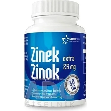 NUTRICIUS Цинк ЭКСТРА 25 мг 1×30 табл, цинк: цены и характеристики