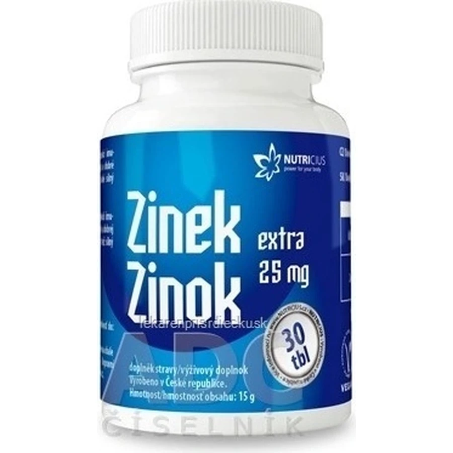 NUTRICIUS Цинк ЭКСТРА 25 мг 1×30 табл, цинк: цены и характеристики