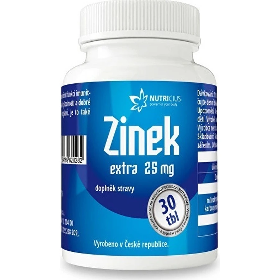 NUTRICIUS Цинк ЭКСТРА 25 мг 1×30 табл, цинк: цены и характеристики