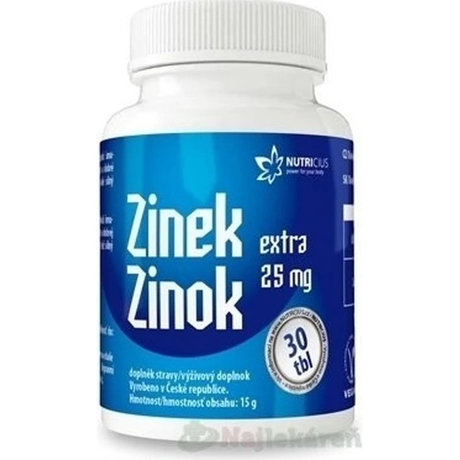 NUTRICIUS Цинк ЭКСТРА 25 мг 1×30 табл, цинк: цены и характеристики