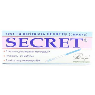 Тест-полоска Secret для определения беременности, 1 шт
