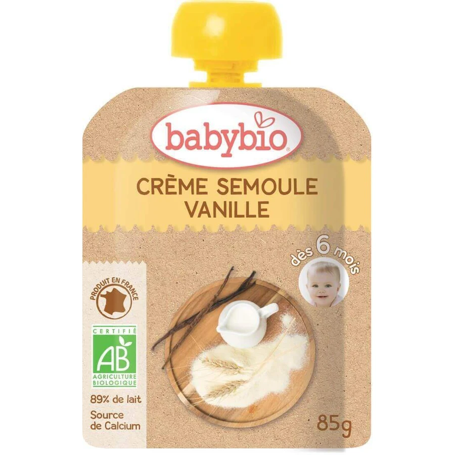 Babybio Дойпак манная каша с ванилью 4 х 85 г: цены и характеристики
