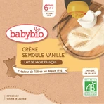 Babybio Дойпак манная каша с ванилью 4 х 85 г: цены и характеристики