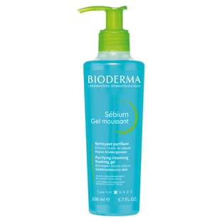 Bioderma Sebium moussant, антибактеріальна пінка для вмивання обличчя, 200 мл