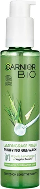 Garnier BIO Інтенсивний очищувальний гель з органічною ефірною олією лимонної трави та алое вера 150 мл