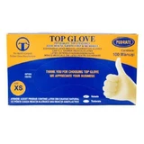 Рукавички латексні Top Glove, розмір XS, 100 штук, Roval Med