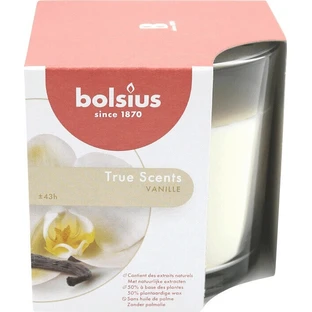 Bolsius Aromatic 2.0 Скло 95x95мм Ваніль, ароматична свічка 1×1 шт, ароматична свічка