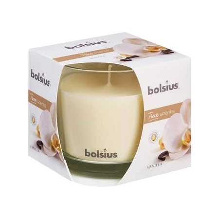 Bolsius Aromatic 2.0 Скло 95x95мм Ваніль, ароматична свічка 1×1 шт, ароматична свічка: ціни та характеристики