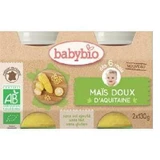 Органическое пюре из сладкой кукурузы, +6 месяцев, 2 раза по 130 г, BabyBio