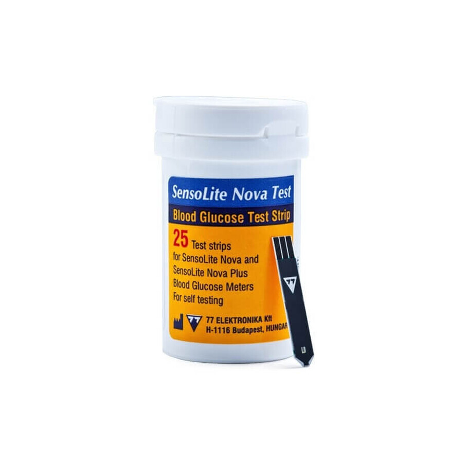 Тест-смужки для глюкометра Sensolite NovaTest, №25: ціни та характеристики