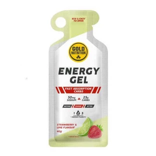 Енергетичний гель зі смаком полуниці та лайма Energy Energy, 40 г, Gold Nutrition