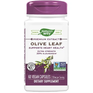Листья оливы 20% SE Nature's Way, 60 капсул, Secom