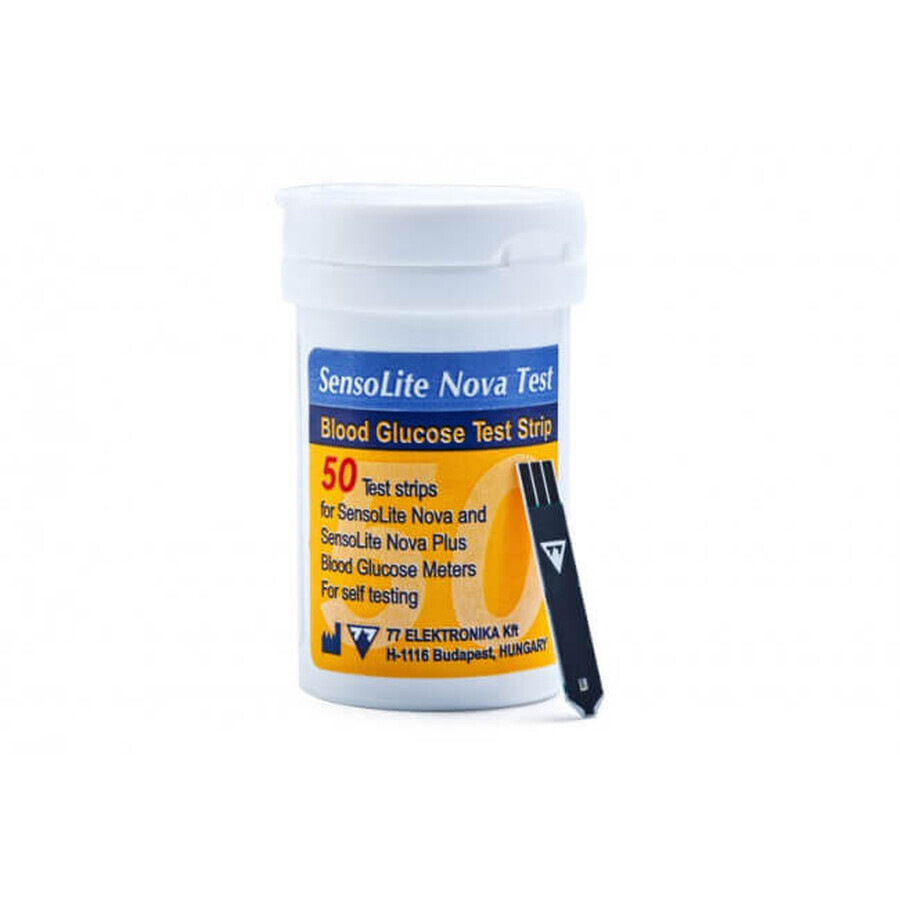 Тест-смужки для глюкометра Sensolite NovaTest, №50: ціни та характеристики