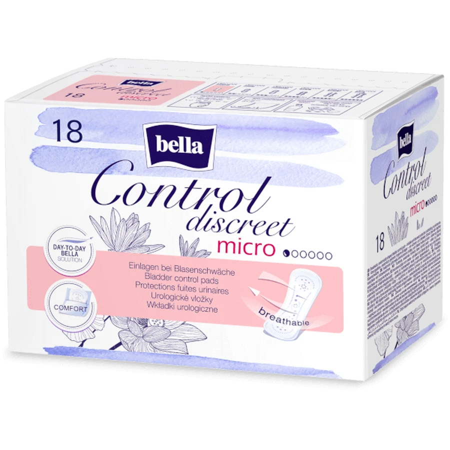 Микроурологические прокладки Bella Control Discreet 18 шт.: цены и характеристики