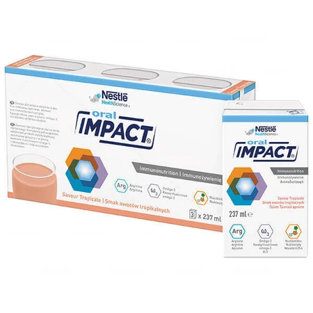 Ополіскувач для порожнини рота Impact Oral, тропічний фруктовий смак, 3 x 237 мл: ціни та характеристики