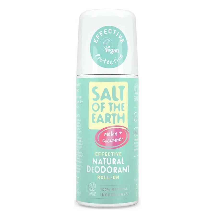 Дезодорант роликовий Salt Of Earth Pure Aura з динею та огірком Salt Of Earth Pure Aura, 75 мл, crystal spring: ціни та характеристики