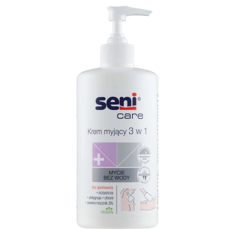 Seni Care 3-в-1 мило-крем з сечовиною 3%, 500 мл: ціни та характеристики