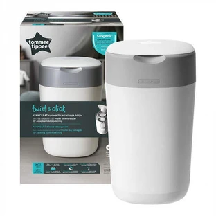 Корзина для подгузников Sangenic Twist&Click, белый/серый, Tommee Tippee