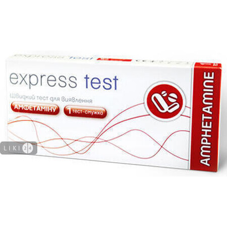 Тест-полоски для определения наркотических веществ в моче для одноэтапного выявления амфетамина express test AMP 611