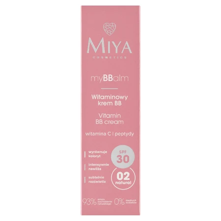 Miya myBBalm, витаминный BB-крем, SPF 30, 02 natural, 30 мл: цены и характеристики