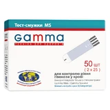 Тест-полоски для глюкометра Gamma MS №50