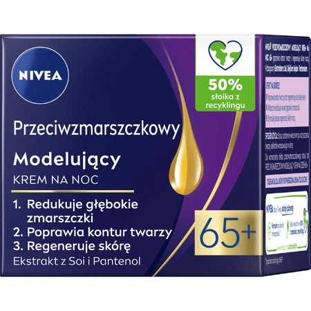 Nivea Ночной крем против морщин и коррекции фигуры 65+, 50 мл: цены и характеристики