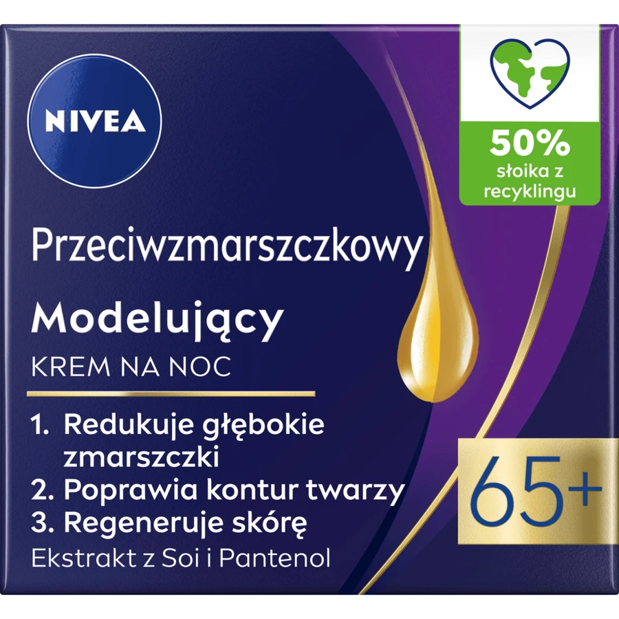 Nivea Ночной крем против морщин и коррекции фигуры 65+, 50 мл: цены и характеристики