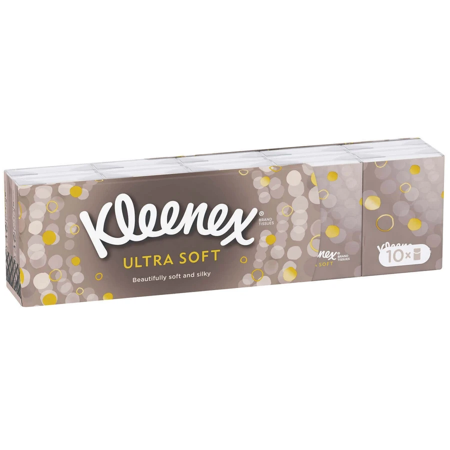 Гігієнічні міні-серветки Kleenex Mini Ultra Soft, 10 упаковок: ціни та характеристики