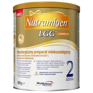 Сухая безмолочная смесь Nutramigen 2 LGG Complete гипоаллергенный заменитель молока, с 6 месяцев, 400 г
