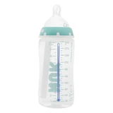 NUK Anti-Collic Professional, пляшечка від кольок з широким горлечком, температурним датчиком і силіконовою соскою, розмір M, 0-6 місяців, 741148I, 300 мл
