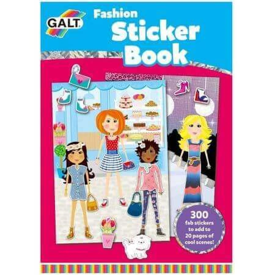 Книга модних наклейок Girl Club, Galt: ціни та характеристики
