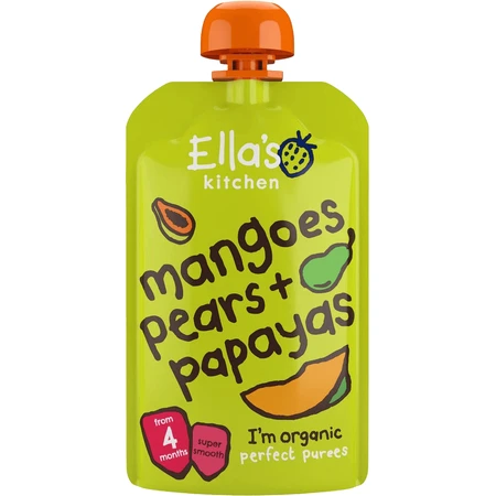 Ella's Kitchen Organic Манго, груша и папайя 120 г: цены и характеристики