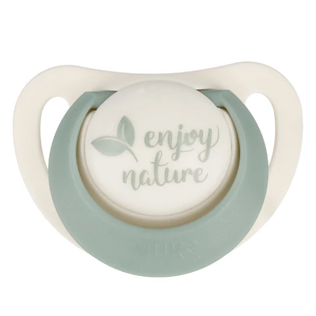 NUK For Nature, пустышка, латекс, анатомическая, зеленая, 0-6 месяцев, 2 штуки: цены и характеристики