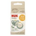 NUK For Nature, пустышка, латекс, анатомическая, зеленая, 0-6 месяцев, 2 штуки: цены и характеристики
