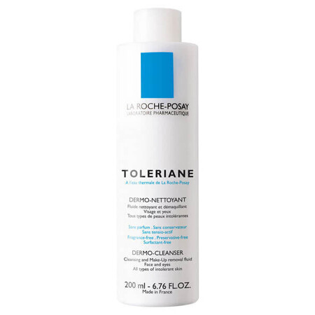 Толеран - молочко для очищення та зняття макіяжу для гіперчутливої шкіри тм "la roche posay" 200 мл