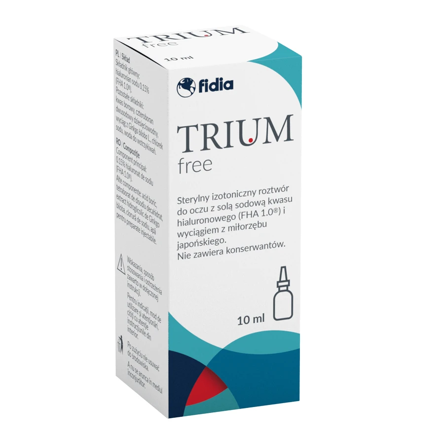 Капли глазные Триум Фри Fidia Trium Free, 10 мл: цены и характеристики
