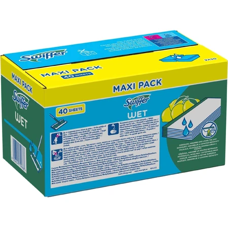 Влажные салфетки Swiffer с ароматом цитрусовых для пола 40 шт: цены и характеристики